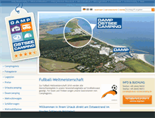 Tablet Screenshot of damp-ostseecamping.de